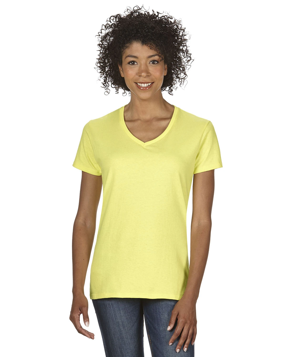 Gildan Ladies' Heavy Cotton™ 5.3 Oz. V-Neck T-Shirt 20 Gildan Ladies' Heavy Cotton™ 5.3 Oz. V-Neck T-Shirt - Image 18