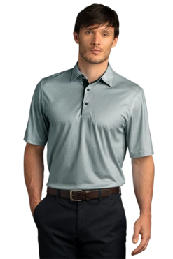 Greg Norman Play Dry® ML75 Foulard Print Polo -Jiffyshirts Sales Store b3e351f0aeb5ef