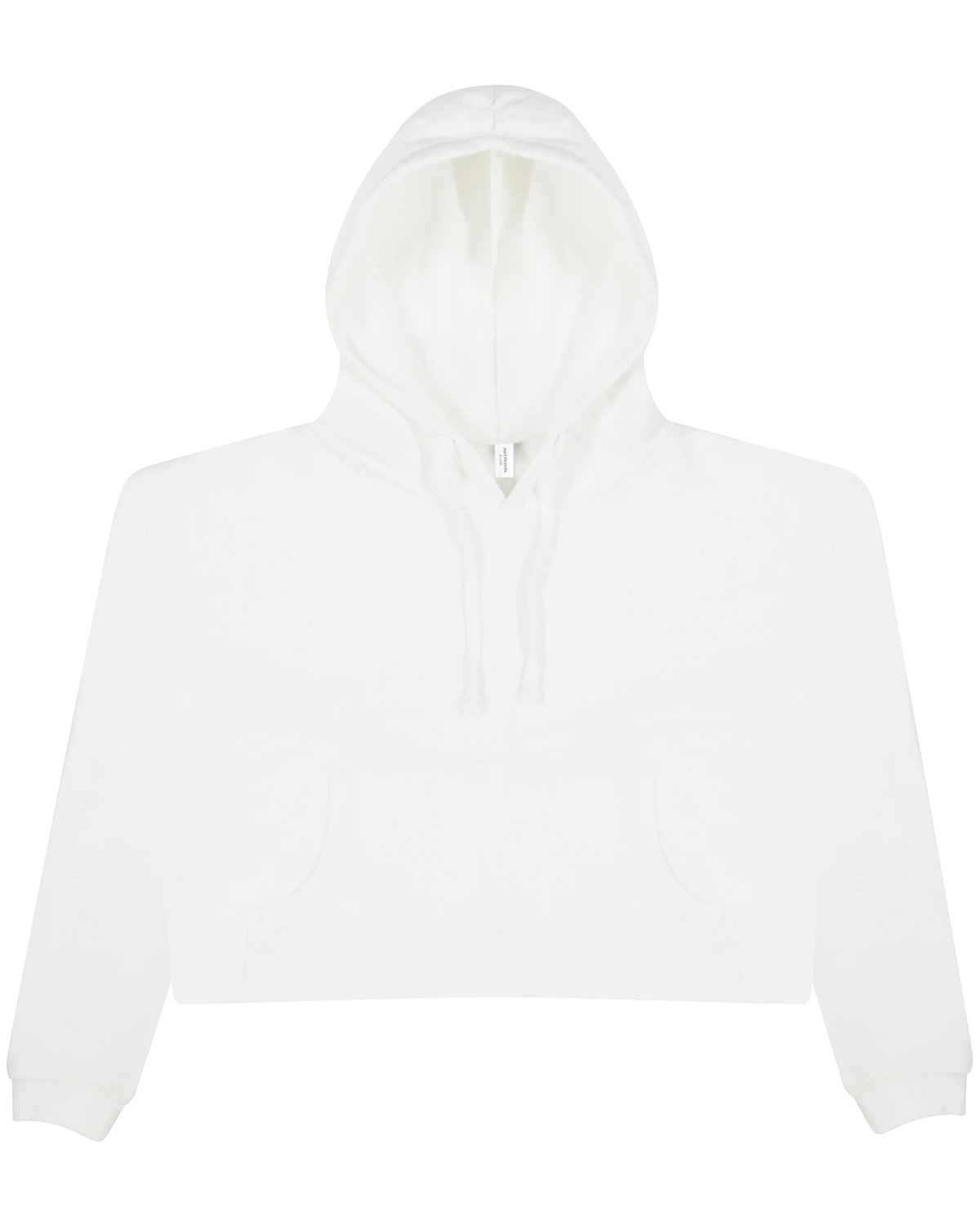 Ladies' Girlie Cropped Hooded Fleece With Pocket 4 Ladies' Girlie Cropped Hooded Fleece With Pocket - Image 2
