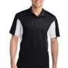 Men's Side Blocked Micropique Sport-Wick Polo