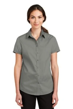 Ladies Short Sleeve SuperPro Twill Shirt 19 Ladies Short Sleeve SuperPro Twill Shirt -Jiffyshirts Sales Store b49302faea0aeb
