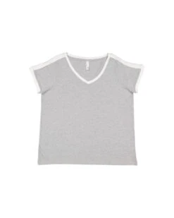 Ladies' Curvy Soccer Ringer T-Shirt -Jiffyshirts Sales Store b6403587cf9844