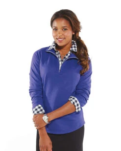 Ladies' French Terry 1/4-Zip Pullover 15 Ladies' French Terry 1/4-Zip Pullover -Jiffyshirts Sales Store b6b595bfca98c8
