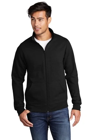 Unisex Core Fleece Cadet Full-Zip Sweatshirt 10 Unisex Core Fleece Cadet Full-Zip Sweatshirt - Image 8
