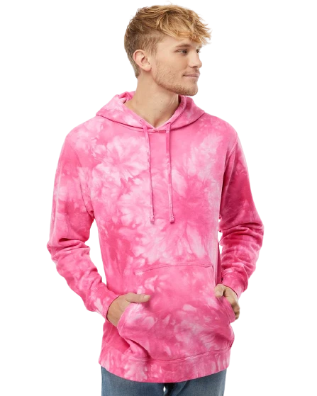 Adult Unisex Midweight Tie-Dye Hooded Sweatshirt 9 Adult Unisex Midweight Tie-Dye Hooded Sweatshirt - Image 7