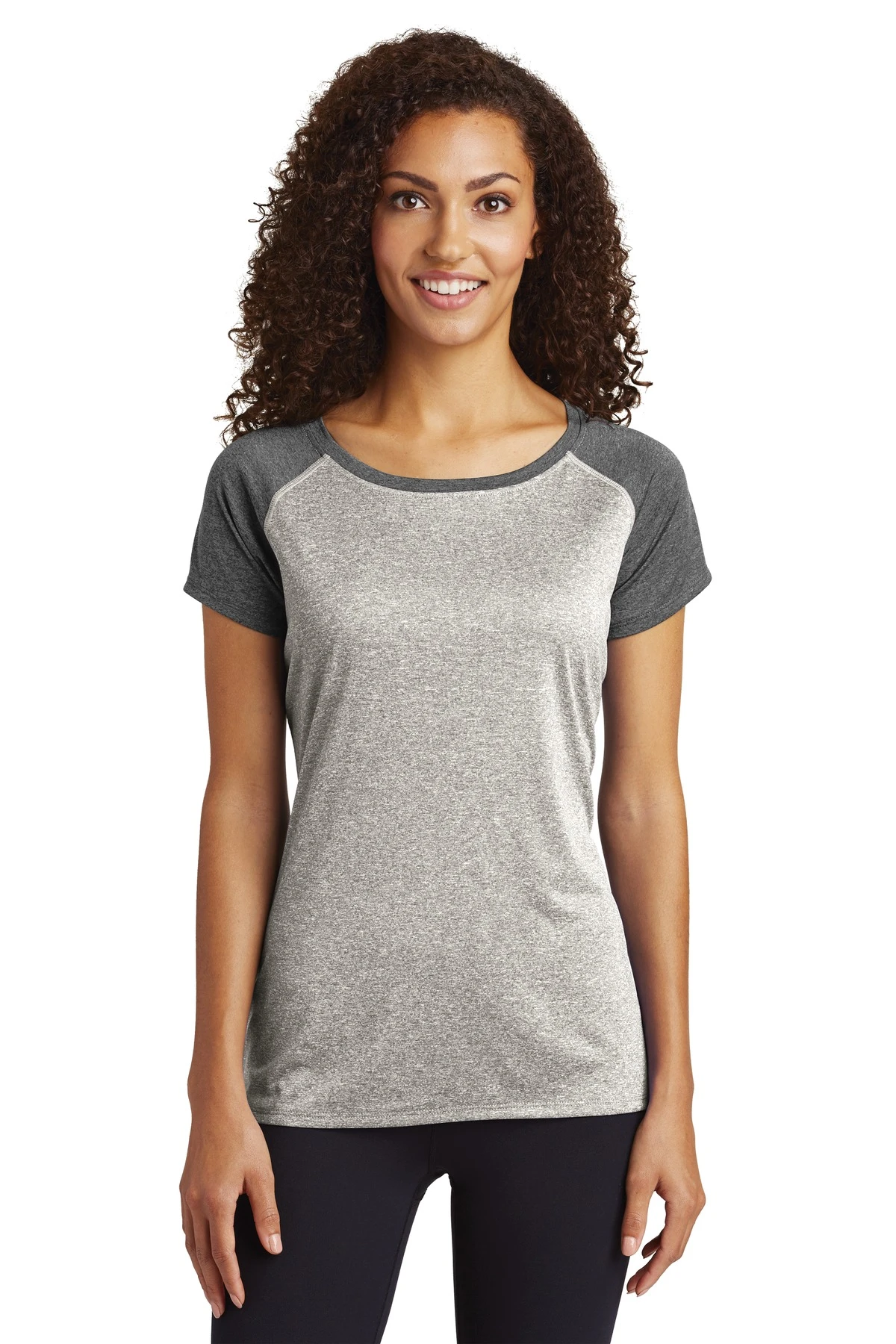 Ladies Heather-On-Heather Contender Scoop Neck Tee 6 Ladies Heather-On-Heather Contender Scoop Neck Tee - Image 4