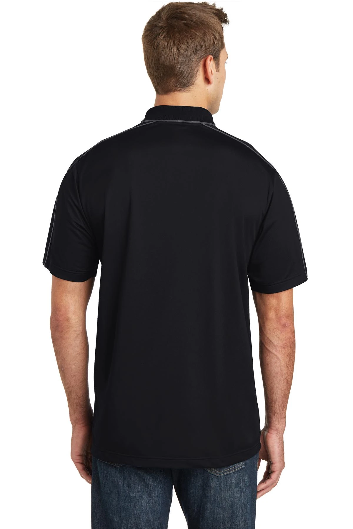 Men's Micropique Sport-Wick Piped Polo 4 Men's Micropique Sport-Wick Piped Polo - Image 2