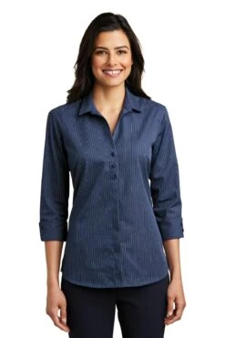 Ladies 3/4-Sleeve Micro Tattersall Easy Care Shirt 13 Ladies 3/4-Sleeve Micro Tattersall Easy Care Shirt -Jiffyshirts Sales Store b8862f6ebd900d