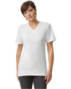 Unisex CVC V-Neck T-Shirt