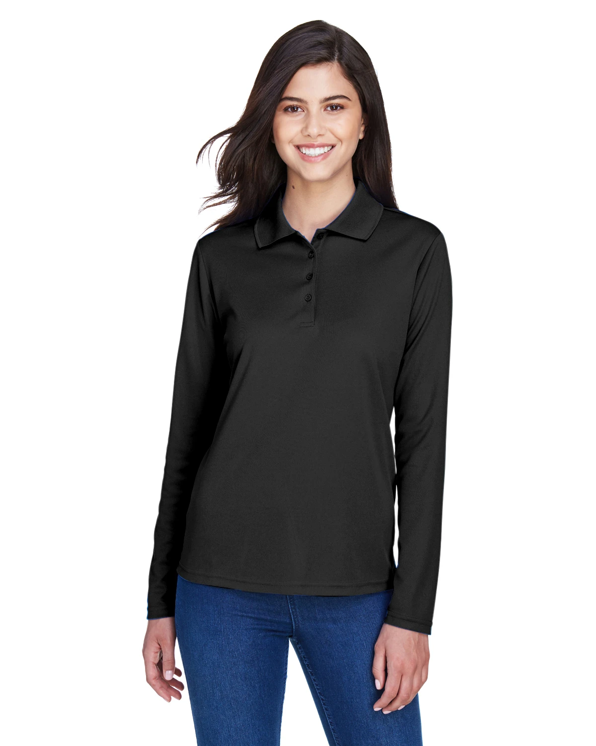 Ladies' Pinnacle Performance Long-Sleeve Piqué Polo 3 Ladies' Pinnacle Performance Long-Sleeve Piqué Polo
