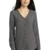 Ladies Long Sleeve Button-Front Blouse -Jiffyshirts Sales Store b9eb6268e8e8b9