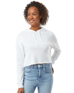 Women’s Lightweight Cropped Hooded Sweatshirt -Jiffyshirts Sales Store baad535073d6cf
