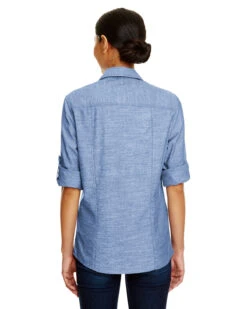 Ladies Chambray Woven Shirt 8 Ladies Chambray Woven Shirt -Jiffyshirts Sales Store bb5ec1cbe596fd