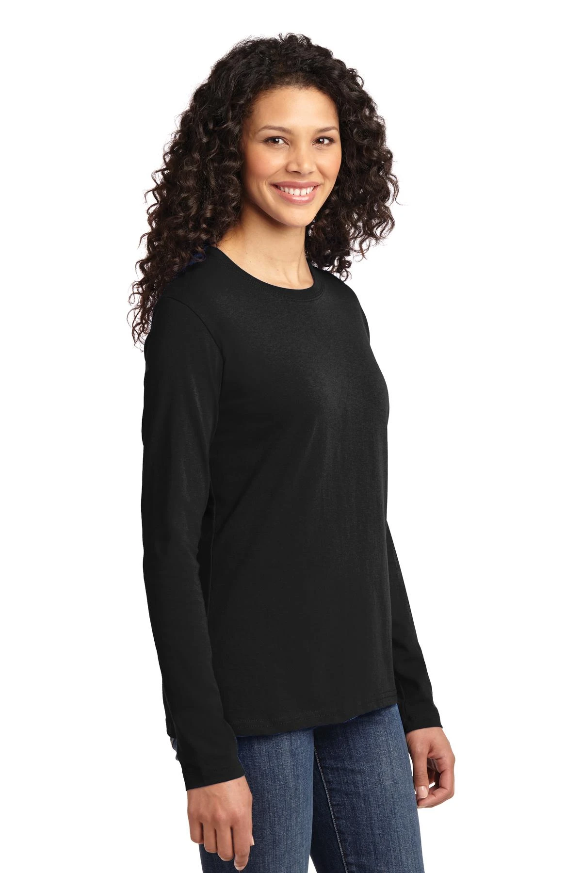 Ladies Long Sleeve Core Cotton Tee 5 Ladies Long Sleeve Core Cotton Tee - Image 3