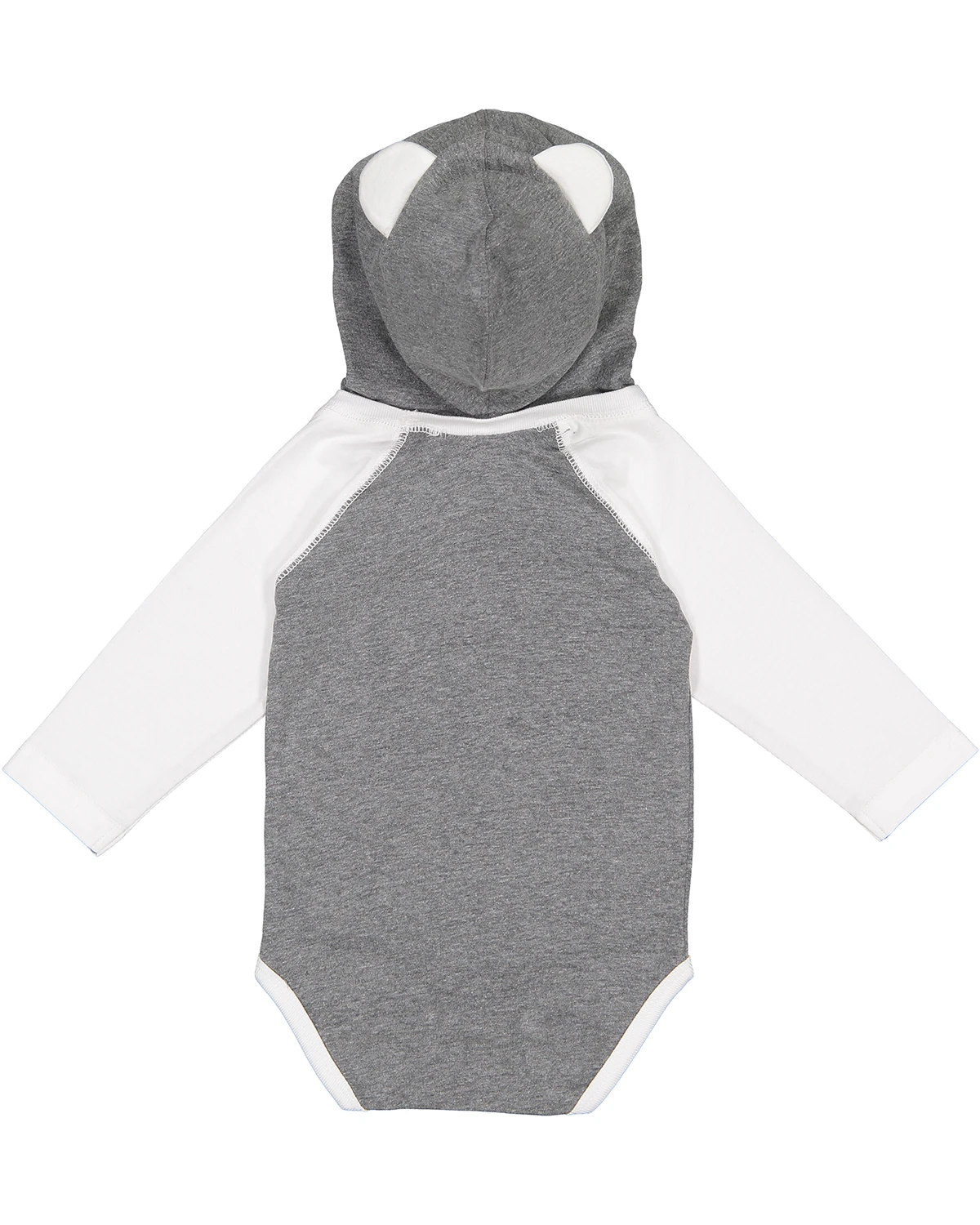 Infant Long Sleeve Fine Jersey Bodysuit With Ears 7 Infant Long Sleeve Fine Jersey Bodysuit With Ears - Image 5