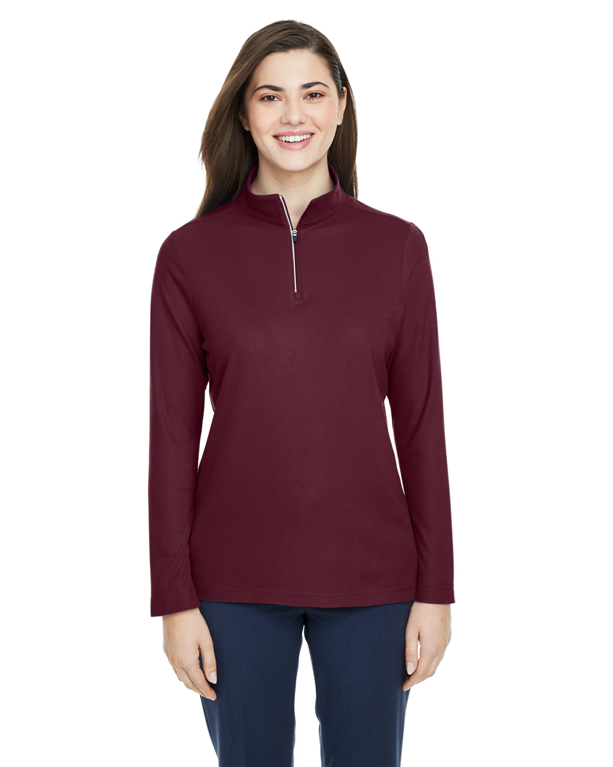 Ladies' Fusion ChromaSoft™ Pique Quarter-Zip 11 Ladies' Fusion ChromaSoft™ Pique Quarter-Zip - Image 9