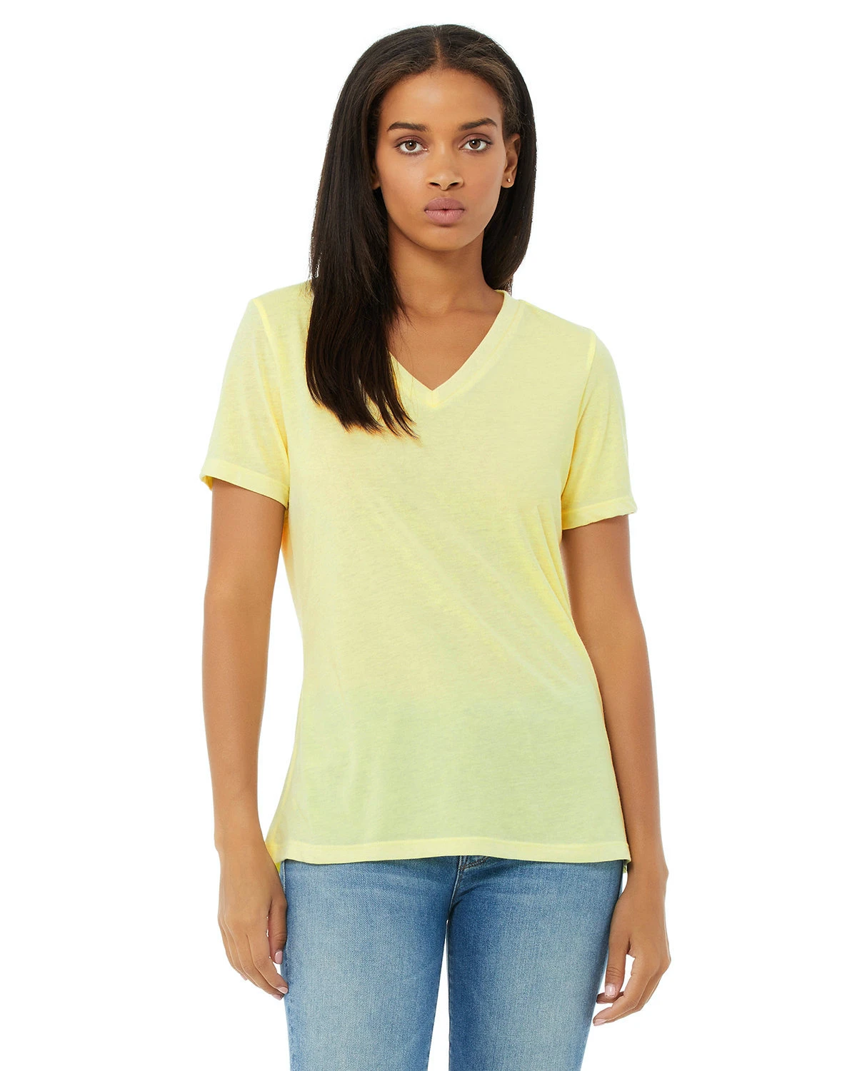Ladies' Relaxed Jersey V-Neck T-Shirt 14 Ladies' Relaxed Jersey V-Neck T-Shirt - Image 12