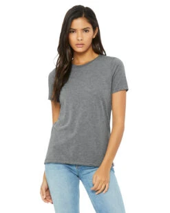 Ladies' Triblend Relaxed Jersey Short-Sleeve T-Shirt -Jiffyshirts Sales Store bdabdd5325d812