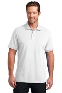 District Men's Stretch Pique Polo -Jiffyshirts Sales Store be12740029ac04