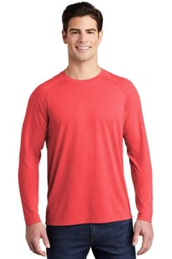 Unisex PosiCharge Long Sleeve Tri-Blend Wicking Raglan Tee -Jiffyshirts Sales Store be1a0ae81d50a1