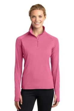 Ladies Sport-Wick Stretch 1/2-Zip Pullover -Jiffyshirts Sales Store be590c712f4015