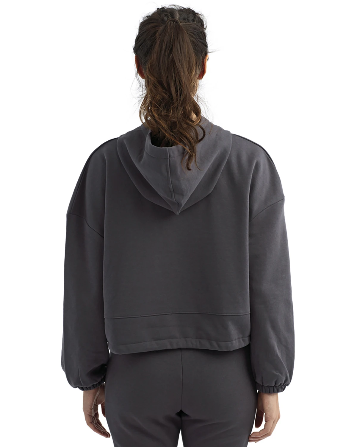 Ladies' Cropped Oversized Hooded Sweatshirt 5 Ladies' Cropped Oversized Hooded Sweatshirt - Image 3