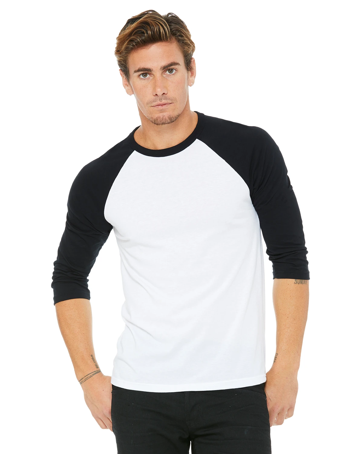 Unisex 3/4-Sleeve Baseball T-Shirt 3 Unisex 3/4-Sleeve Baseball T-Shirt