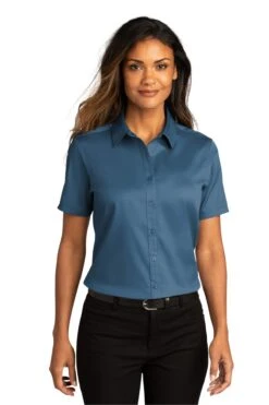 Ladies Short Sleeve SuperPro React ™ Twill Shirt 38 Ladies Short Sleeve SuperPro React ™ Twill Shirt -Jiffyshirts Sales Store bfe40e01a5886c