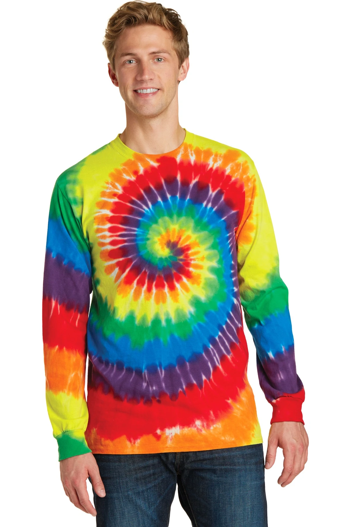 Unisex Tie-Dye Long Sleeve Tee 11 Unisex Tie-Dye Long Sleeve Tee - Image 9