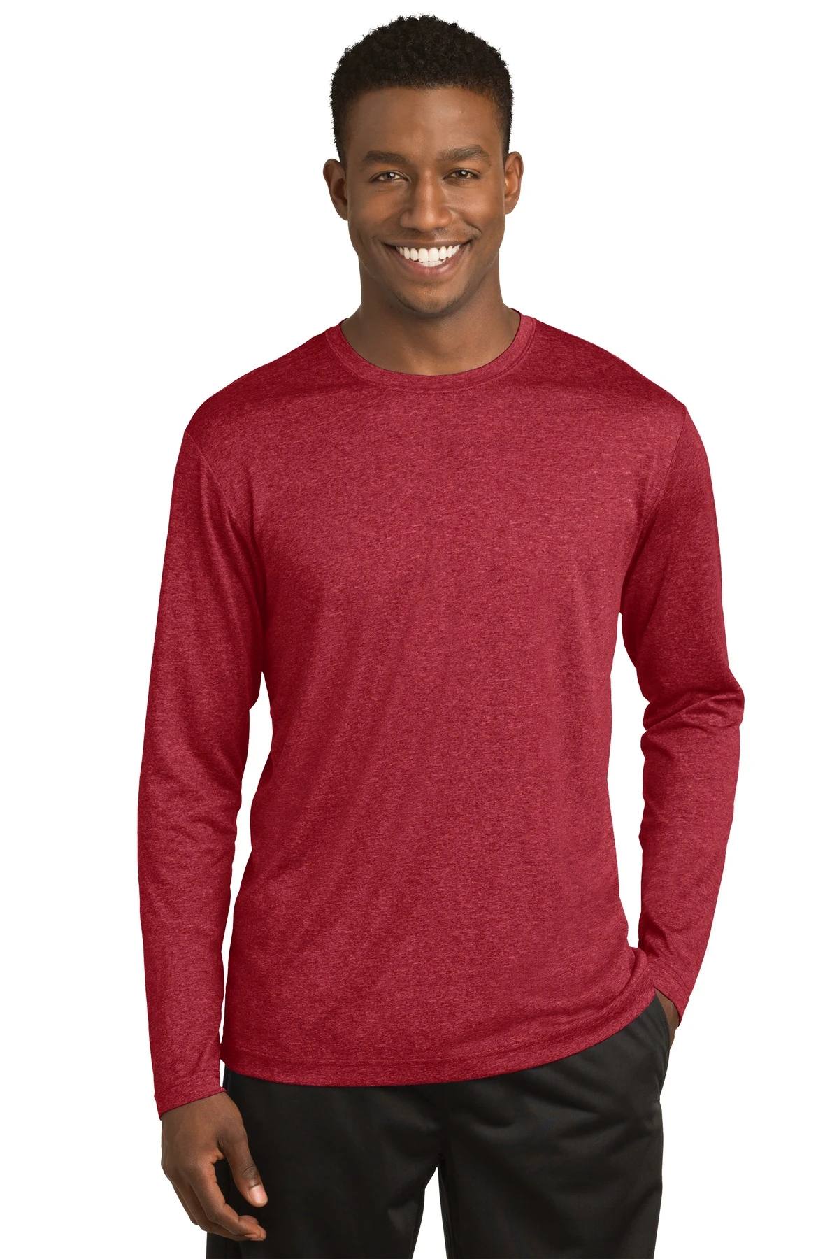 Unisex Long Sleeve Heather Contender Tee 6 Unisex Long Sleeve Heather Contender Tee - Image 4