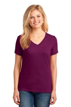 Ladies Core Cotton V-Neck Tee 40 Ladies Core Cotton V-Neck Tee -Jiffyshirts Sales Store c0c10848a6caf5