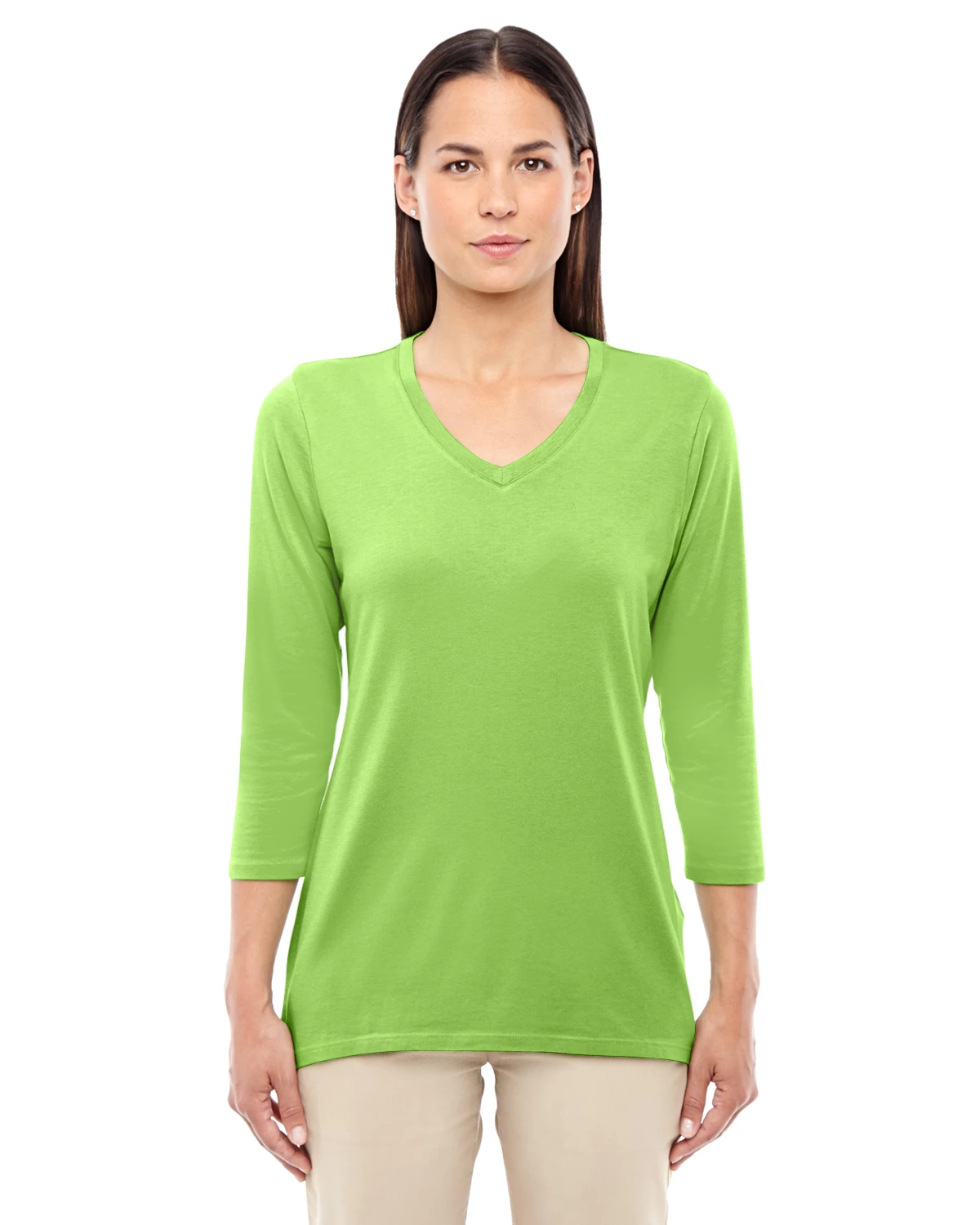 Ladies' Perfect Fit™ Bracelet-Length V-Neck Top 11 Ladies' Perfect Fit™ Bracelet-Length V-Neck Top - Image 9