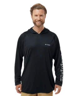 Columbia Unisex PFG Terminal™ Tackle Hooded Long Sleeve T-Shirt -Jiffyshirts Sales Store c2120b201b73d8