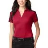 Ladies Silk Touch Performance Colorblock Stripe Polo -Jiffyshirts Sales Store c24204f7a9c73b