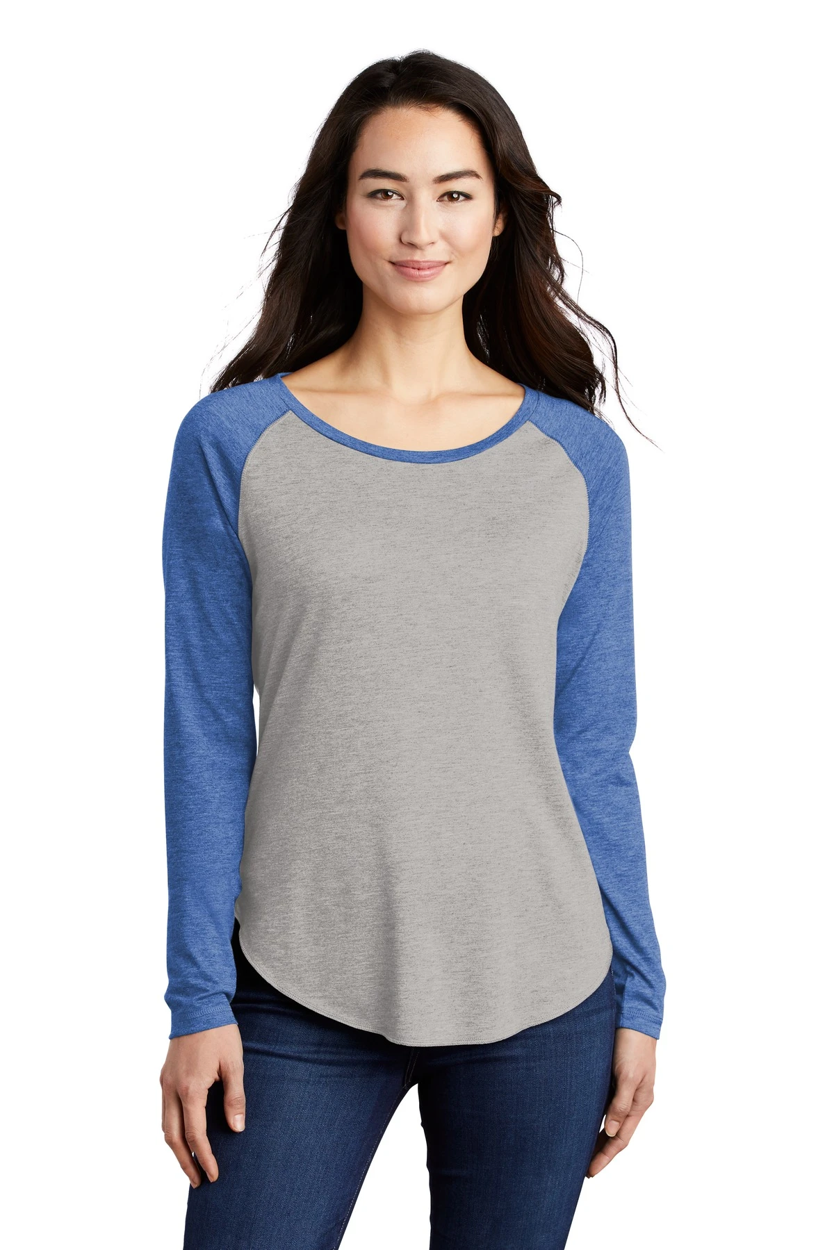 Ladies PosiCharge Long Sleeve Tri-Blend Wicking Scoop Neck Raglan Tee 13 Ladies PosiCharge Long Sleeve Tri-Blend Wicking Scoop Neck Raglan Tee - Image 11