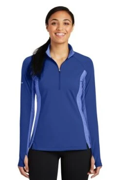 Ladies Sport-Wick Stretch Contrast 1/2-Zip Pullover -Jiffyshirts Sales Store c37b52a36ac2f5