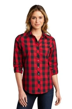 Ladies Everyday Plaid Shirt -Jiffyshirts Sales Store c46900670ef54a