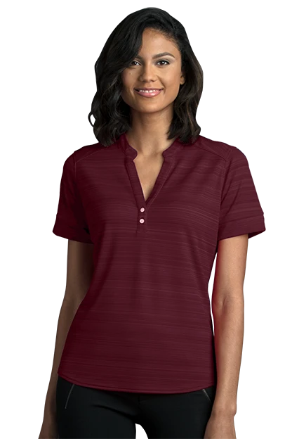 Women's Strata Textured Henley 10 Women's Strata Textured Henley - Image 8