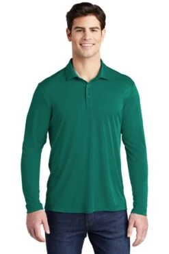 Men's Posi-UV Pro Long Sleeve Polo -Jiffyshirts Sales Store c4fdff91effa1f