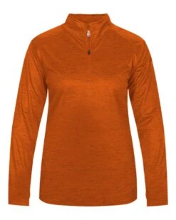 BADGER Women’s Tonal Blend Quarter-Zip Pullover -Jiffyshirts Sales Store c52526fdb12857