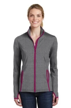 Ladies Sport-Wick Stretch Contrast Full-Zip Jacket -Jiffyshirts Sales Store c56d6538df6c92