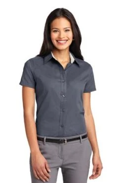 Ladies Short Sleeve Easy Care Shirt 25 Ladies Short Sleeve Easy Care Shirt -Jiffyshirts Sales Store c5a635b5e37afd
