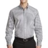 Long Sleeve Gingham Easy Care Shirt -Jiffyshirts Sales Store c620e9491672b1