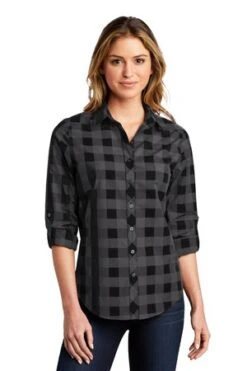 Ladies Everyday Plaid Shirt -Jiffyshirts Sales Store c64b02ffc7b042