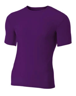 Adult Polyester Spandex Short Sleeve Compression T-Shirt -Jiffyshirts Sales Store c6f2c04376b533