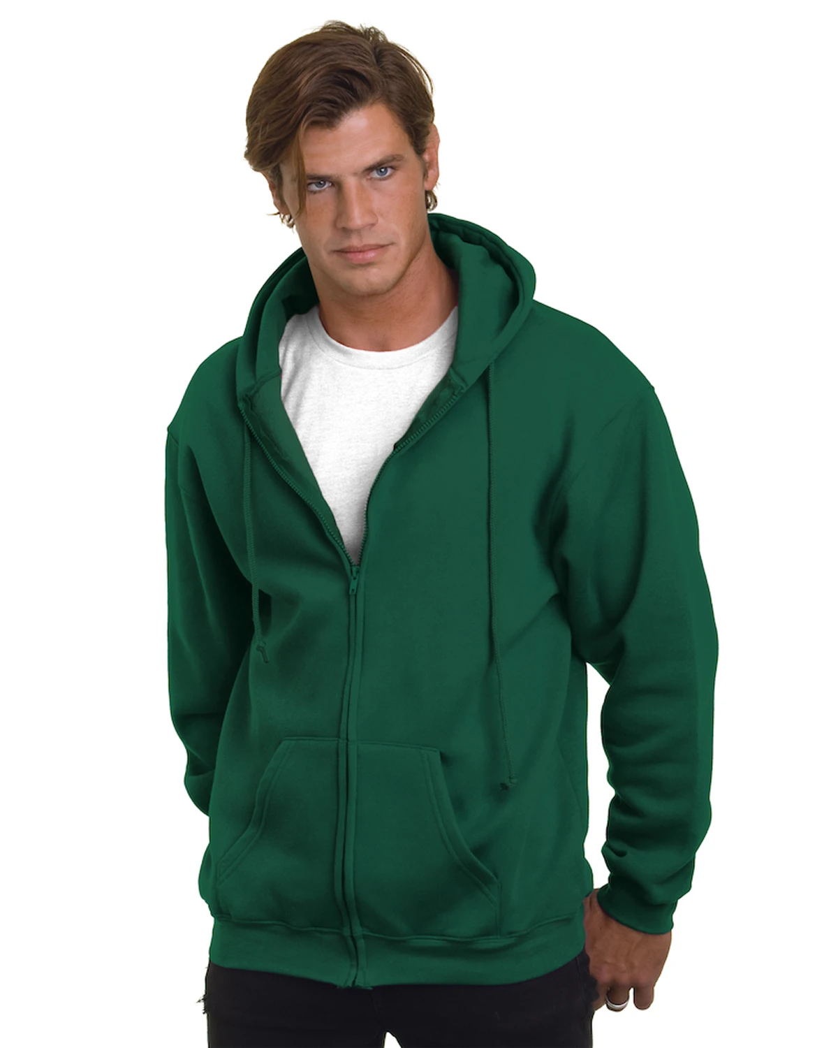 Adult Unisex 9.5oz., 80% Cotton/20% Polyester Full-Zip Hooded Sweatshirt 13 Adult Unisex 9.5oz., 80% Cotton/20% Polyester Full-Zip Hooded Sweatshirt - Image 11