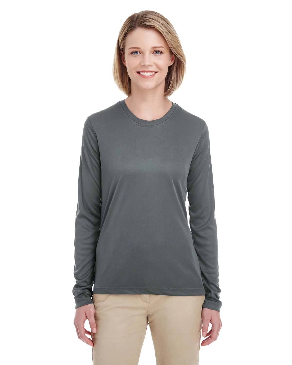 Ladies' Cool & Dry Performance Long-Sleeve Top 8 Ladies' Cool & Dry Performance Long-Sleeve Top - Image 6
