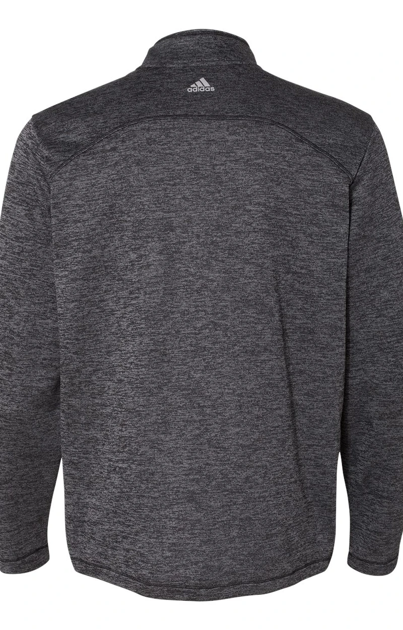 ADIDAS Men's 3-Stripes Heather Quarter-Zip 5 ADIDAS Men's 3-Stripes Heather Quarter-Zip - Image 3