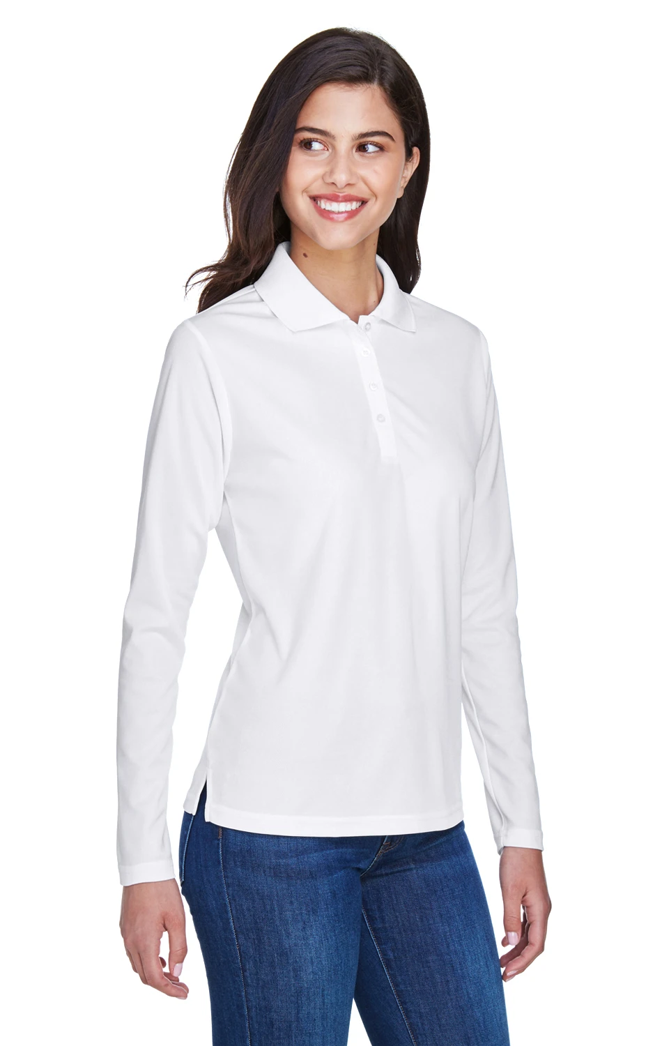 Ladies' Pinnacle Performance Long-Sleeve Piqué Polo 6 Ladies' Pinnacle Performance Long-Sleeve Piqué Polo - Image 4