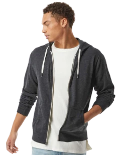 Unisex Heathered French Terry Full-Zip Hooded Sweatshirt 20 Unisex Heathered French Terry Full-Zip Hooded Sweatshirt -Jiffyshirts Sales Store c9ca8515086c05